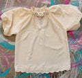 Cream Scalloped top