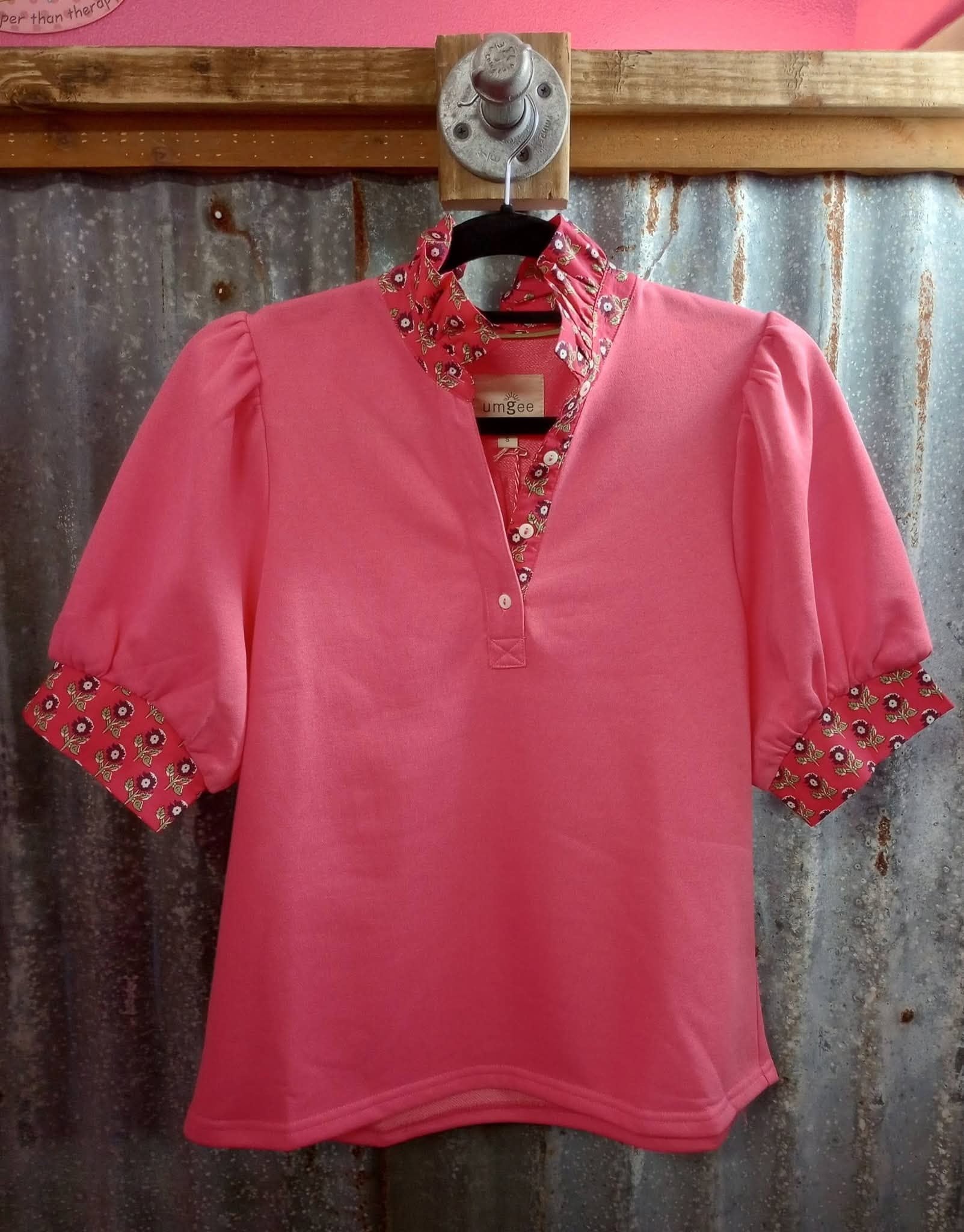 Pink floral top