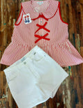 Red bow top