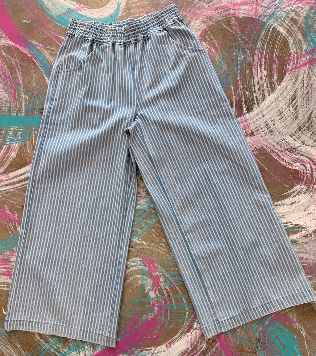 Lt. Denim Stripped Pants