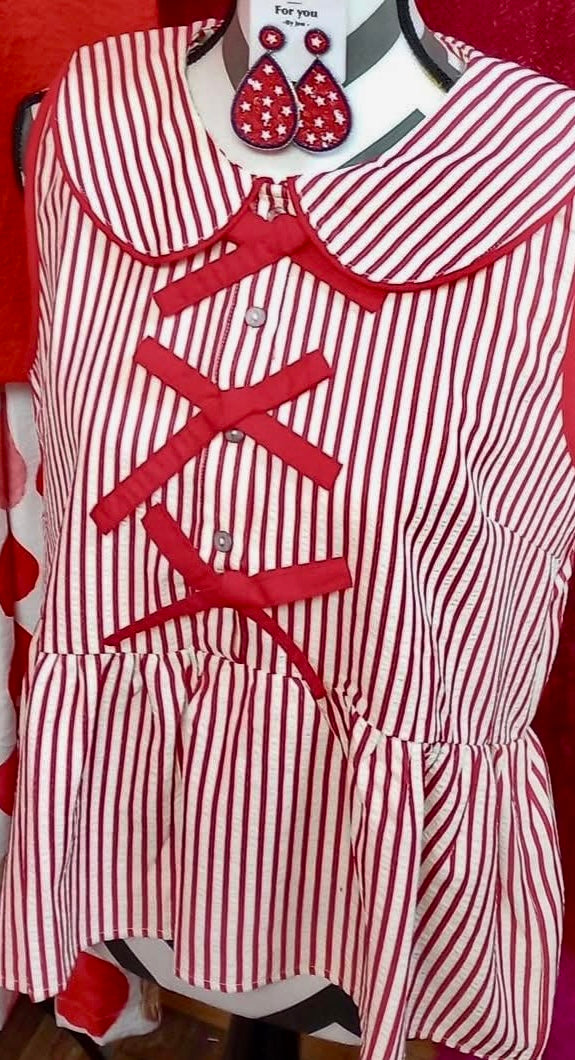 Red bow top
