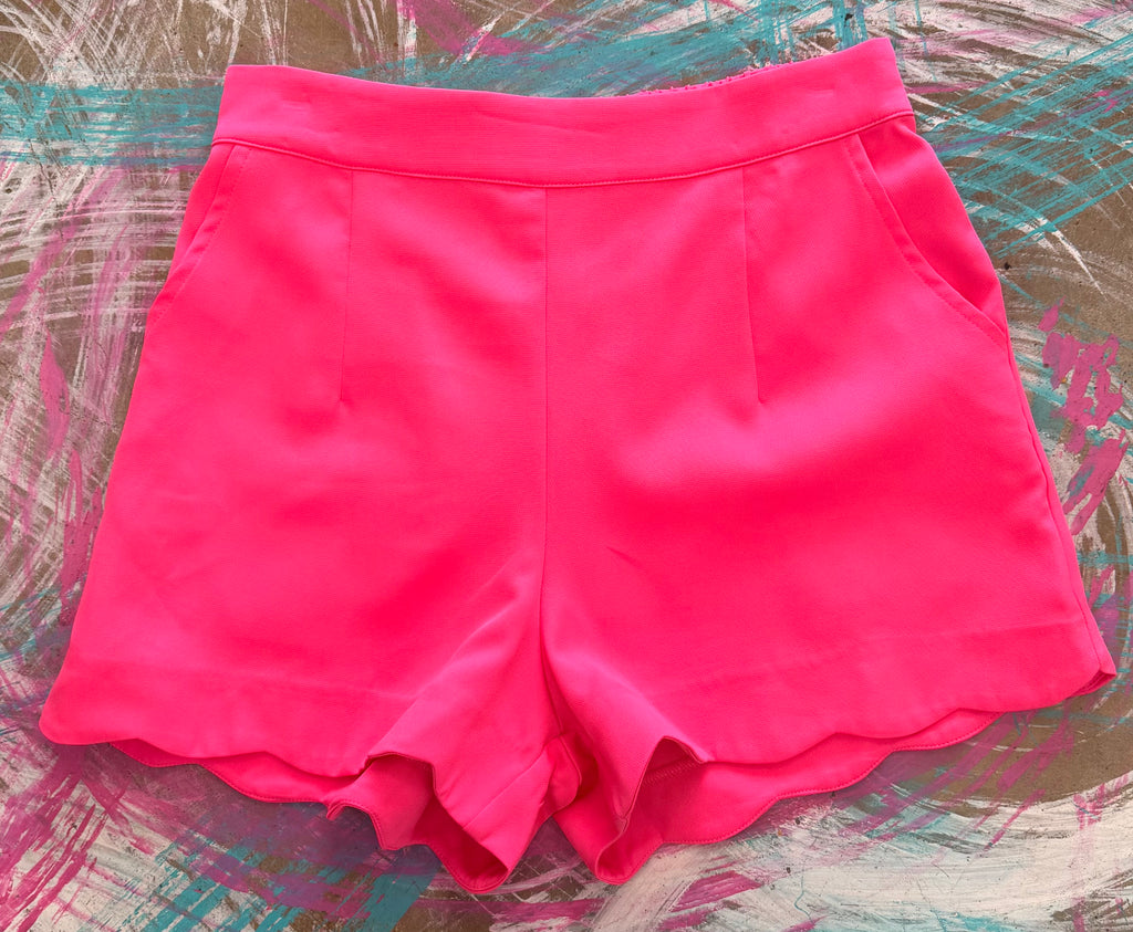 Hot pink shorts