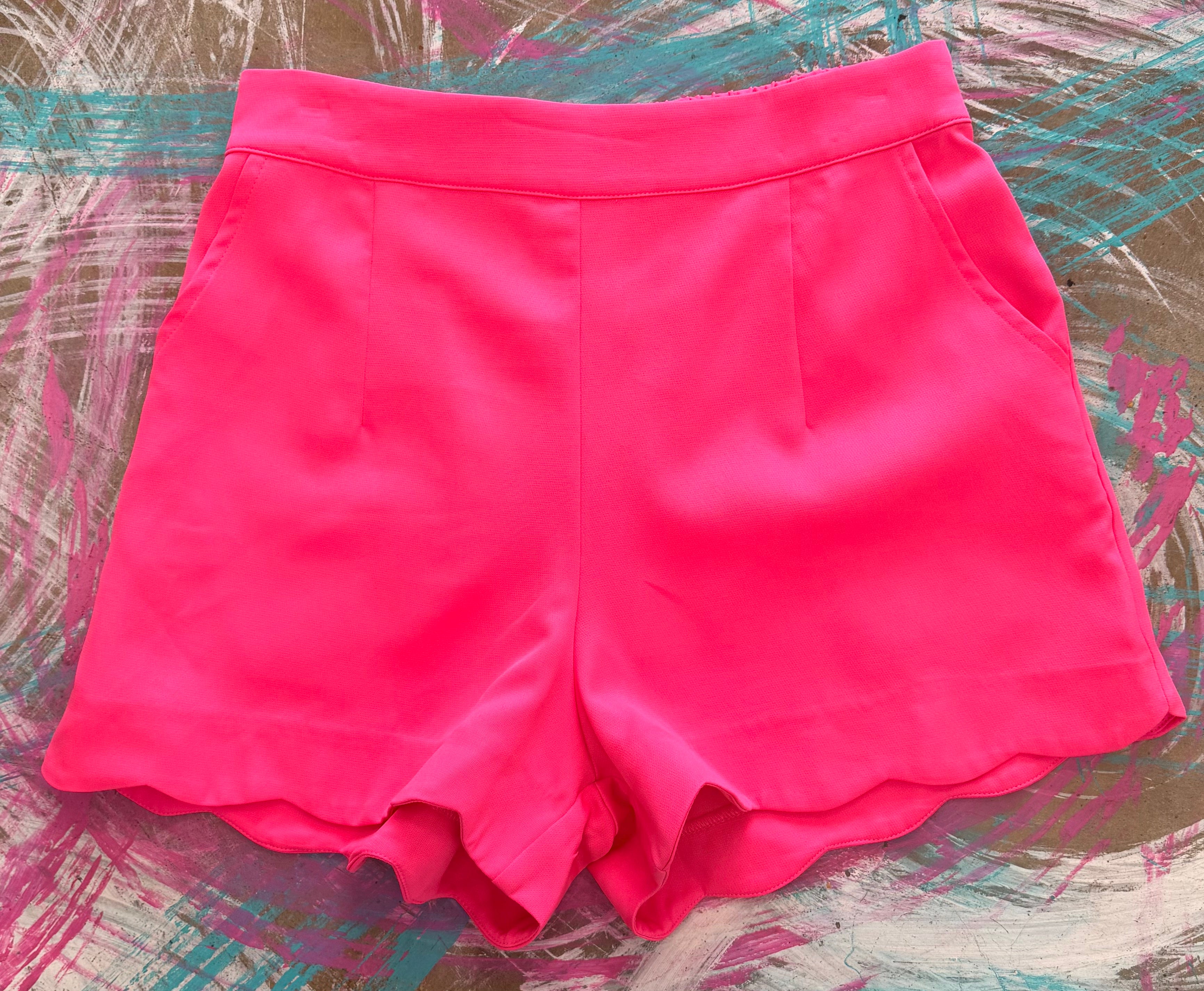 Hot pink shorts