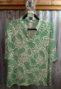 Green paisley