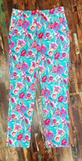 Blue floral pants