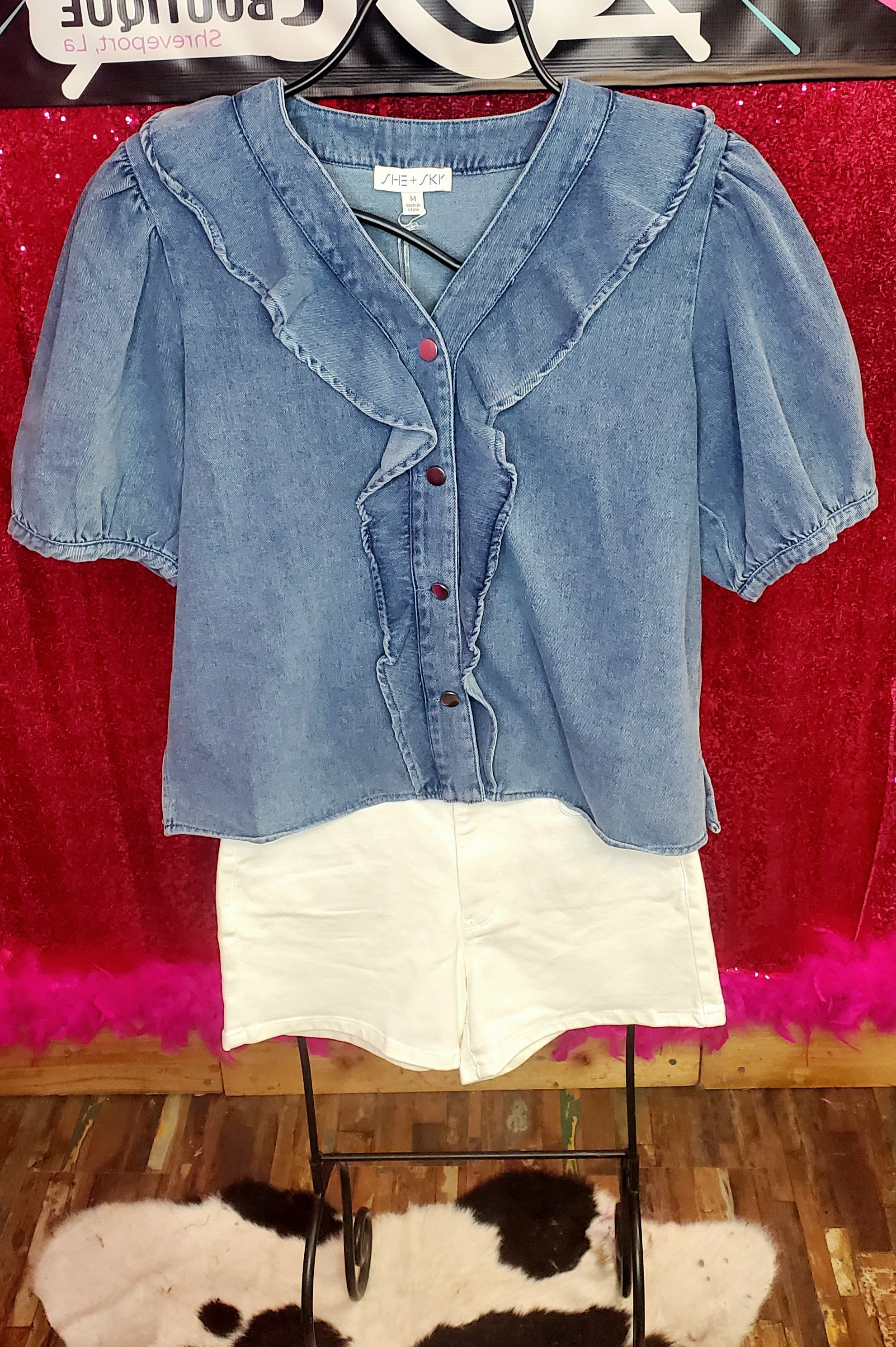 Denim top